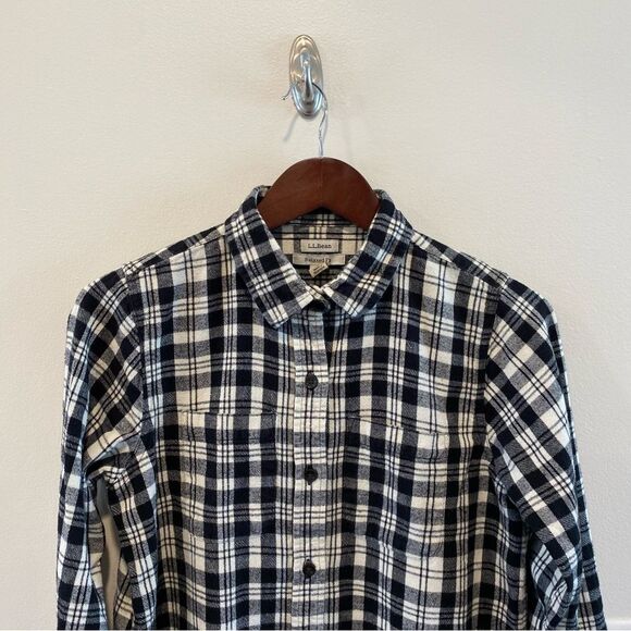 L.L.Bean Mens Relaxed Fit Flannel Plaid Button Down XS Cotton 100% cotton - Picture 2 of 11
